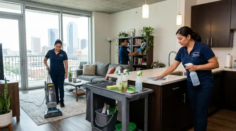 Clean apartment living room
