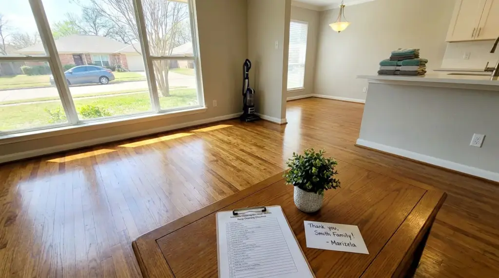 completed service proof by Marizela Cleaning Services in Dallas, TX